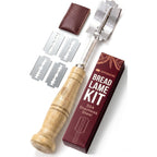 Superbaking Bread Lame - Sourdough Scoring Tool With 5 Extra Blades - Baking Supplies For Home Bakers - Sourdough Razor Scorer - Bread Making Tools - Gift For Bakers - Classic Ergonomic Wooden Handle