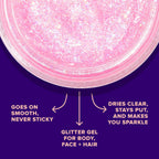 Unicorn Snot Holographic Face Glitter & Body Glitter Gel | Hair Glitter, Vegan & Cruelty Free, 1.7 Oz Pink Glitter (Flamingo)