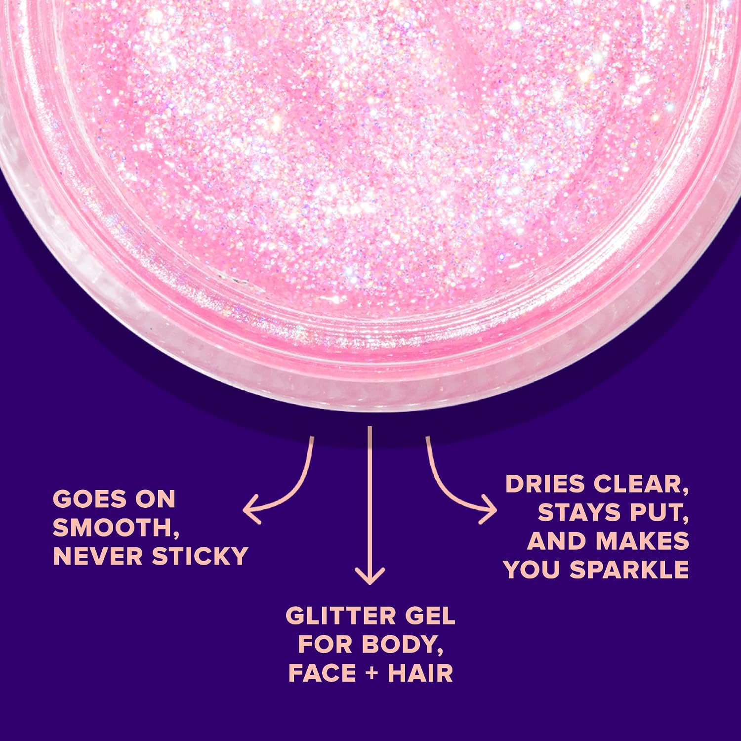 Unicorn Snot Holographic Face Glitter & Body Glitter Gel | Hair Glitter, Vegan & Cruelty Free, 1.7 Oz Pink Glitter (Flamingo)