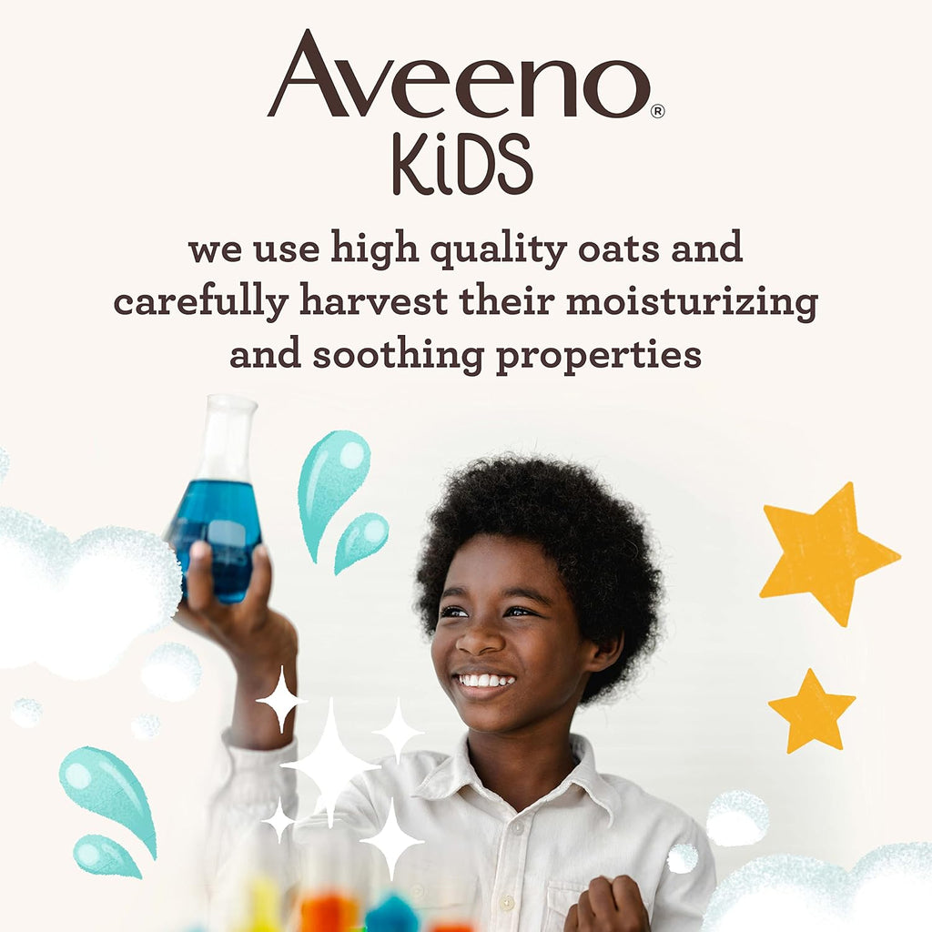 Aveeno Kids Curly Hair Conditioner, Hydrating Conditioner, Kids Curly Hair Products, Oat Extract & Shea Butter, Gentle Scent, 12 Fl. Oz (Pack Of 1)
