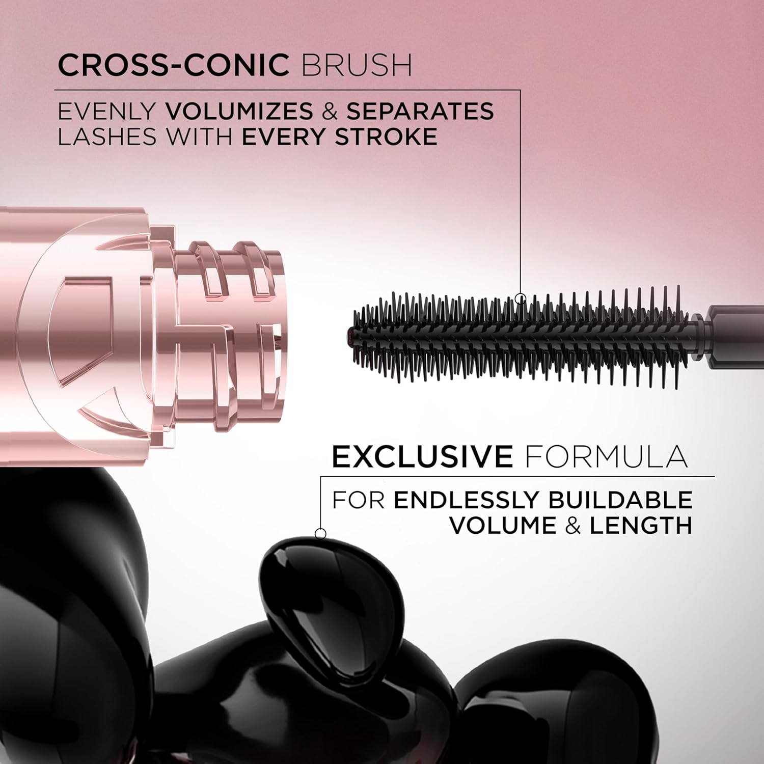 L'Oreal Paris Paradise Big Deal Mascara, Volumizing and Lengthening Formula, Buildable, Clump Resistant, Washable Black Brown Mascara, 0.33 Fl Oz