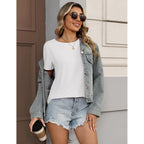 Zeagoo Womens Tshirt Short Sleeve Summer Tops Crewneck Casual Basic Tee Shirts Spring Clothes Trendy Outfit