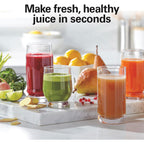 Hamilton Beach Juicer Machine, Big Mouth 3” Feed Chute For Whole Fruits And Vegetables, Easy To Clean, Centrifugal Extractor, Vegetable & Fruit Juicer, Bpa Free, 800W Motor, Black