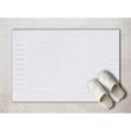 White Classic Luxury Bath Mat Floor Towel Set Of 6-20X30 Inch, Absorbent Cotton Hotel Spa Shower/Bathtub Mats
