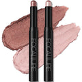 Focallure 2 Pcs Cream Eyeshadow Stick,Brightener Eyeshadow Pencil Crayon,Highlighter Eye Shadow Stick Sets With Crease-Proof Formula,Long Lasting Waterproof Eye Shadow Make Up,Silky Peach
