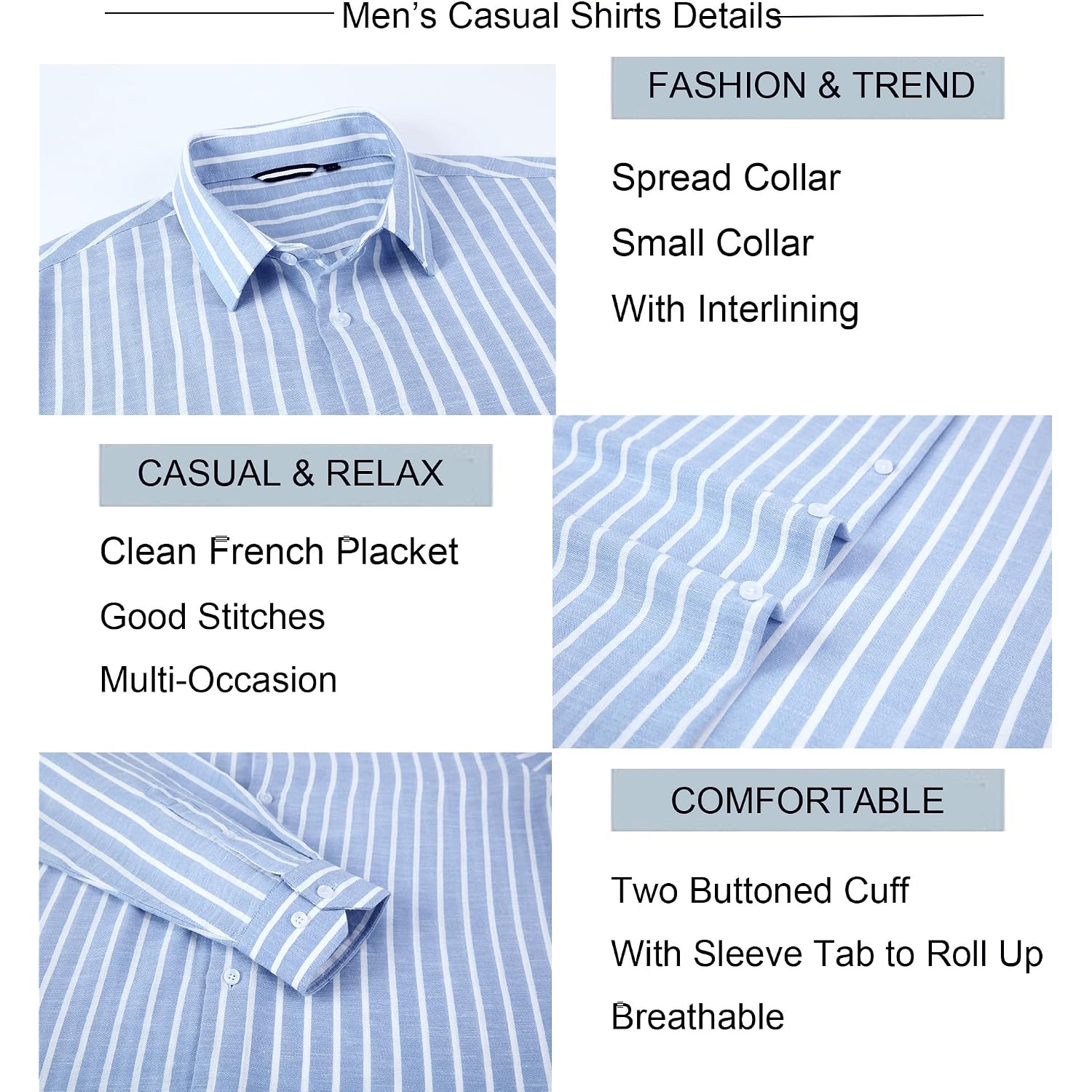 Alex Vando Mens Linen Long Sleeve Casual Button Down Shirt For Men Beach Wedding Shirts