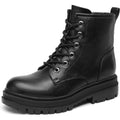 Dream Pairs Combat Boots Ankle Booties Lace-Up Platform Side Zipper Lug Sole Boots Ankle Boots For Women