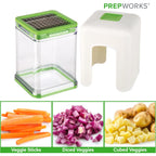 Prepworks Tower Fry Cutter – Heavy-Duty Potato Cutter For Perfect Fries, Easy-To-Use, Stainless Steel Blades, Bpa-Free
