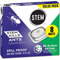 Stem Liquid Ant Baits, Kills The Queen And Colony, For Indoor Use, 8 Spill Proof Bait Stations
