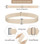 SATINIOR 2/3/4 Pack Women Elastic Stretch Belt Invisible Sweater Shirt Tuck Band with Flat Buckle for Jeans Pants