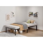 Lumunance Metal Bed Frame Twin Size - 14 Inch Heavy-Duty Twin Platform Bed Frame No Box Spring Needed, Easy Assembly, Noise-Free, Sturdy Mattress Foundation, Underbed Storage Space
