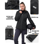 33,000Ft Women'S Softshell Jacket With Hood Waterproof Lightweight Windbreaker Windproof Rain Shell Jacket For Outdoor Hiking