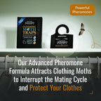 Dr. Killigan'S Premium Clothing Moth Traps With Pheromones (Black, 6 Traps)