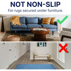 RUGPADUSA - Basics - 8'x10' - 1/4" Thick - 100% Felt - Protective Cushioning Rug Pad - Safe for All Floors and Finishes Including Hardwoods