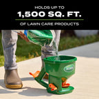 Scotts Whirl Hand-Powered Spreader | For Grass Seed, Lawn Fertilizers, Salt, And Ice Melt, Handheld Spreader Holds Up To 1,500 Sq. Ft. Of Product