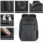 Bikrod Travel Laptop Backpack, 17 Inch Extra Large School Backpacks For Teen Boys And Girls, Black Water Resistant Women Back Pack, Business Men Sturdy Computer Bag
