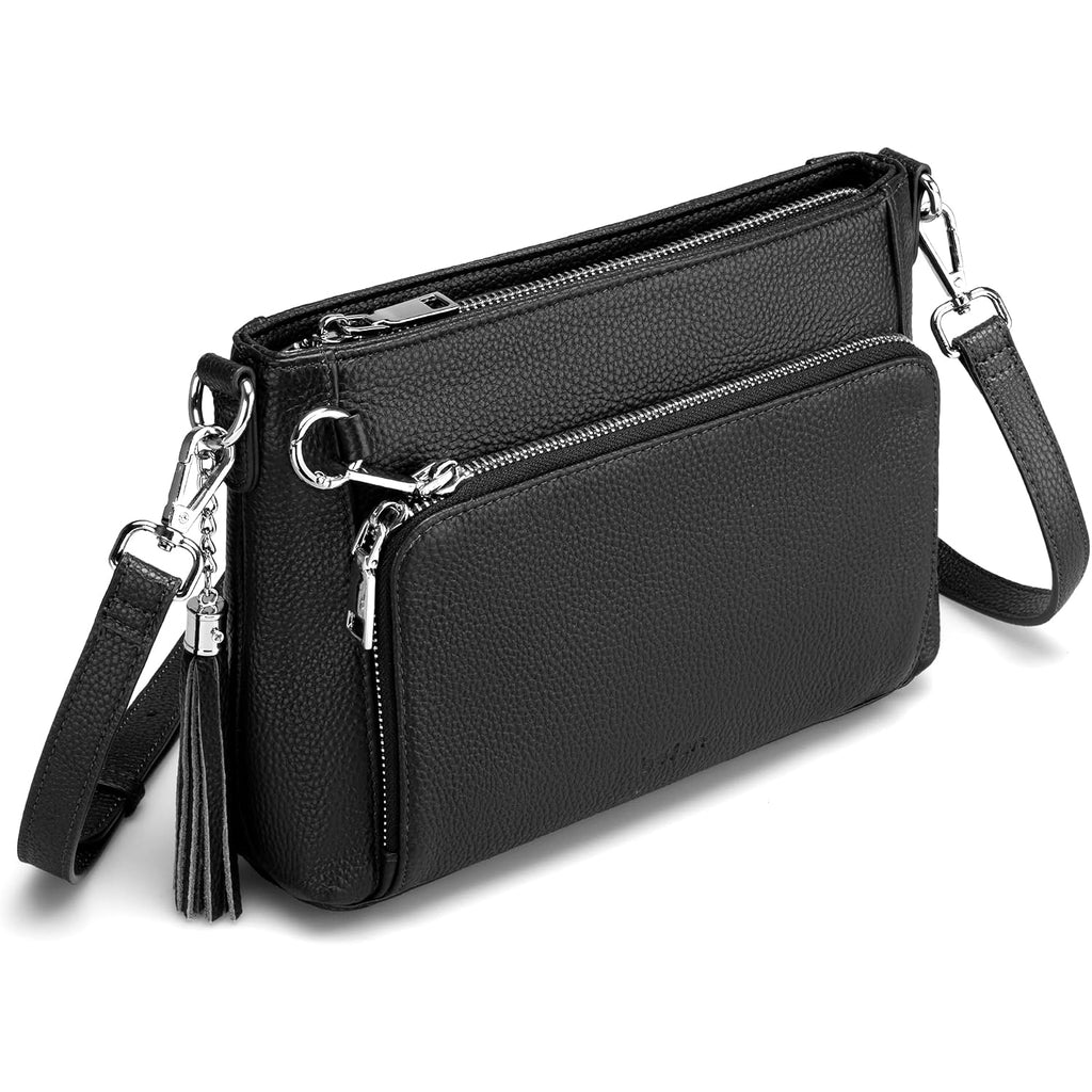 Befen Anti Theft Genuine Leather Crossbody Bags For Women Handbags And Shoulder Basg With Built In Wallet Rfid Leather Purse
