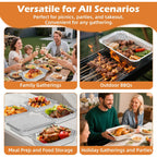 Findful Aluminum Pans 9x13 (30 Pack) – Foil Pans, Aluminum Trays for Cooking, Baking, Storing & Prepping Food – Tin Foil Pan, Disposable Baking Pan – Heavy-Duty, Leak-Proof & Oven-Safe