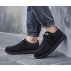 Larnmern Slip On Steel Toe Shoes Men Lightweight Comfortable Lounging Walking Sneakers Steel Toe Loafers