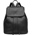 Boyatu Leather Backpack Purse For Women Fashion Design Ladies Shoulder Bag | Full-Grain Leather | Work Commuter & City Travel | Fashion Rfid Pocket Bag | Compact Everyday Essentials (Black)