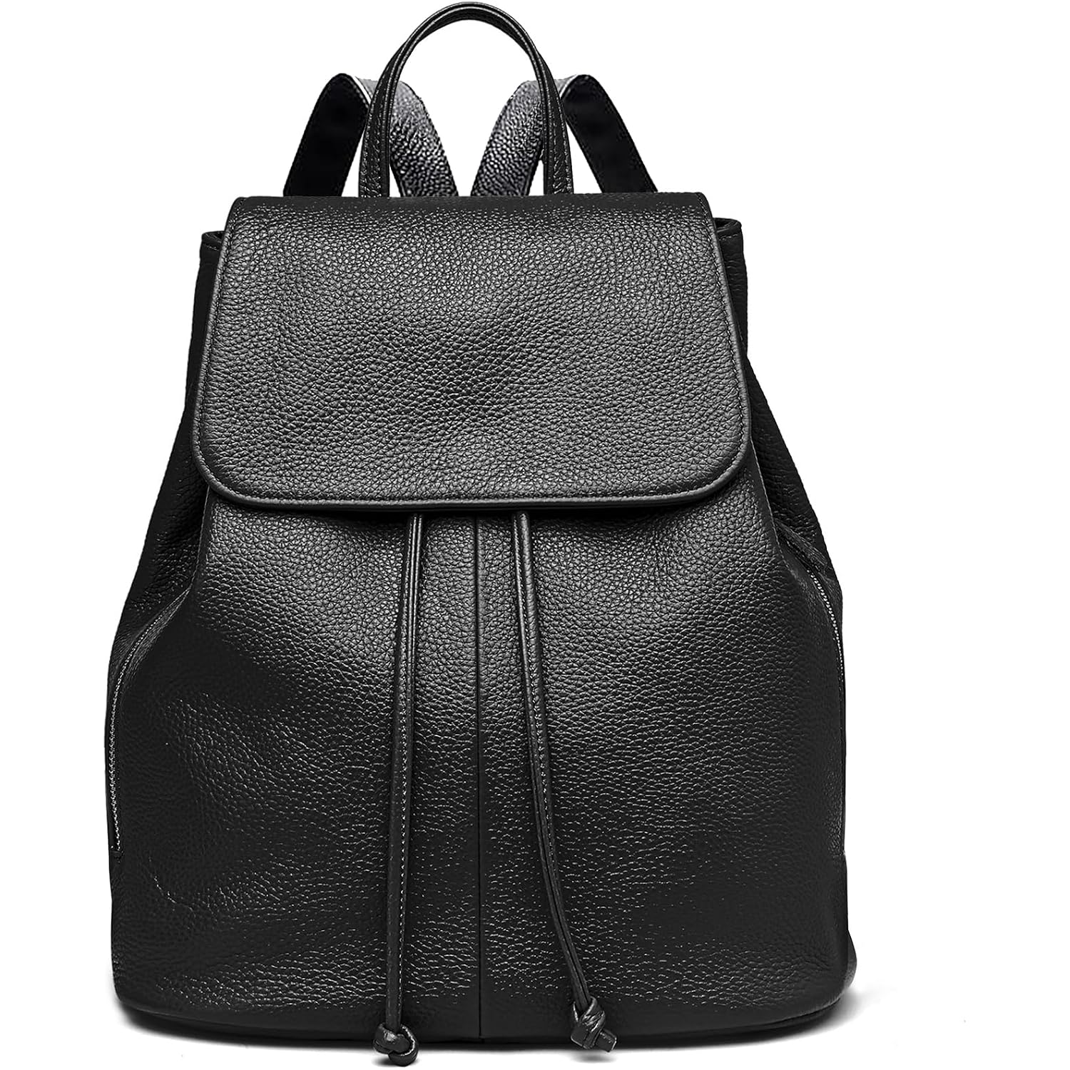 Boyatu Leather Backpack Purse For Women Fashion Design Ladies Shoulder Bag | Full-Grain Leather | Work Commuter & City Travel | Fashion Rfid Pocket Bag | Compact Everyday Essentials (Black)