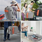 Lumesner 40L Expandable Carry On Travel Backpack With 4 Packing Cubes | Flight Approved, Fits 17 Inch Laptop, Water-Resistant, Suitcase Backpack, Business Weekender Luggage, Gift For Men & Women