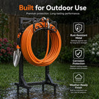 Garden Hose Holder, Heavy Duty, Freestanding For Outside, Metal | Detachable Water Hose Holder Stand, Garden Hose Reel Rack And Hose Storage Organizer For Outside Yard
