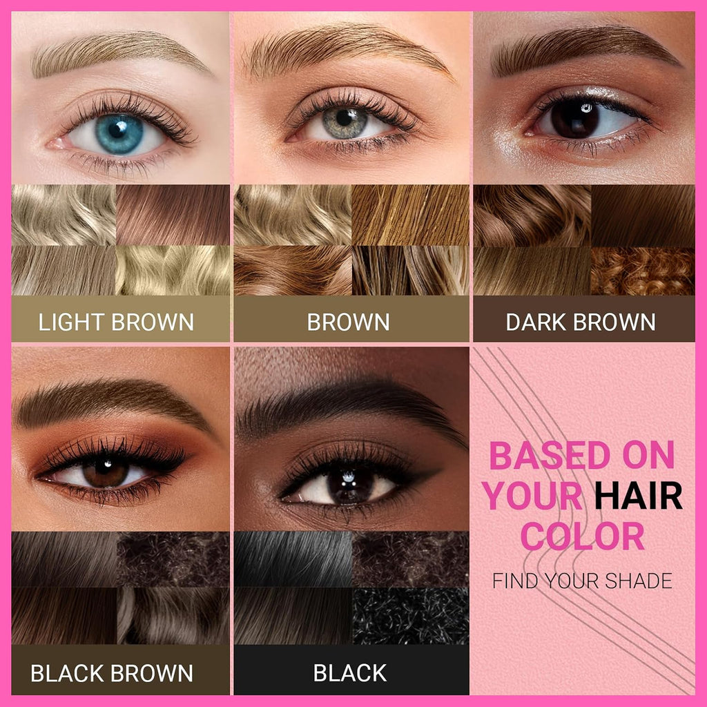 Imethod Eyebrow Pen - Eyebrow Pencil Magical 2-In-1 Eye Brow Pencils For Women With 4-Fork-Tip & Precise Brush-Tip For Natural Hair-Like Brows, Last All-Day, With Eyebrow Spoolie Brush, Dark Brown
