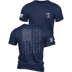 Nine Line Pledge Of Allegiance Shirt, Patriotic T-Shirts For Men, American Flag Military T Shirt, Freedom Usa Veteran Apparel