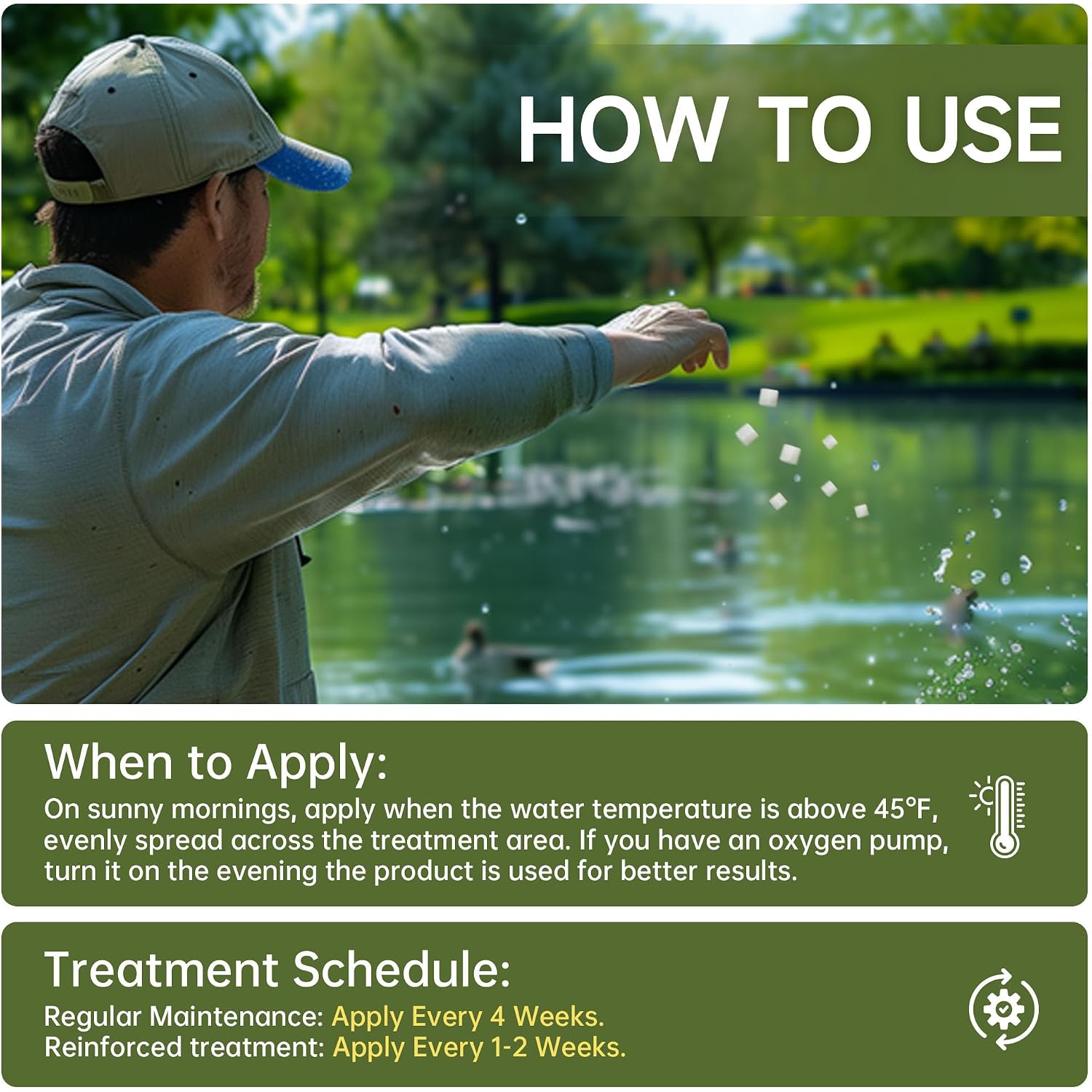 Muck Reducer - 5Lb Natural Sludge Solution Tablets For Ponds & Lakes, Away Muck & Odor Control, Safe For Aquatic Life, Wildlife & Recreation, Treats Up To 30,000 Sq Ft