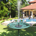 Solar Fountain Water Pump For Bird Bath, New Upgraded Mini Solar Powered Fountain Pump 1.5W Free Standing Solar Panel Kit Water Fountain For Garden, Pond, Pool, And Outdoor