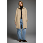 Orolay Women'S Single Breasted Trench Coat Mid Long Classic Lapel Windproof Slim Outerwear Coats