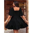 Verdusa Women'S Plus Size Western Boho Floral Dress Cowgirl Country Concert Vacation Outfits Flowy Summer Dresses