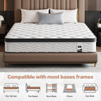 12 Inch Full Size Mattress, Hybrid Bed Mattress In A Box, 75" X 54"