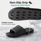 Shower Shoes For Men And Women,Non-Slip Quick-Dry Bath Slippers With Drain Holes,Lightweight Pool, Gym, Bathroom & College Dorm Sandals