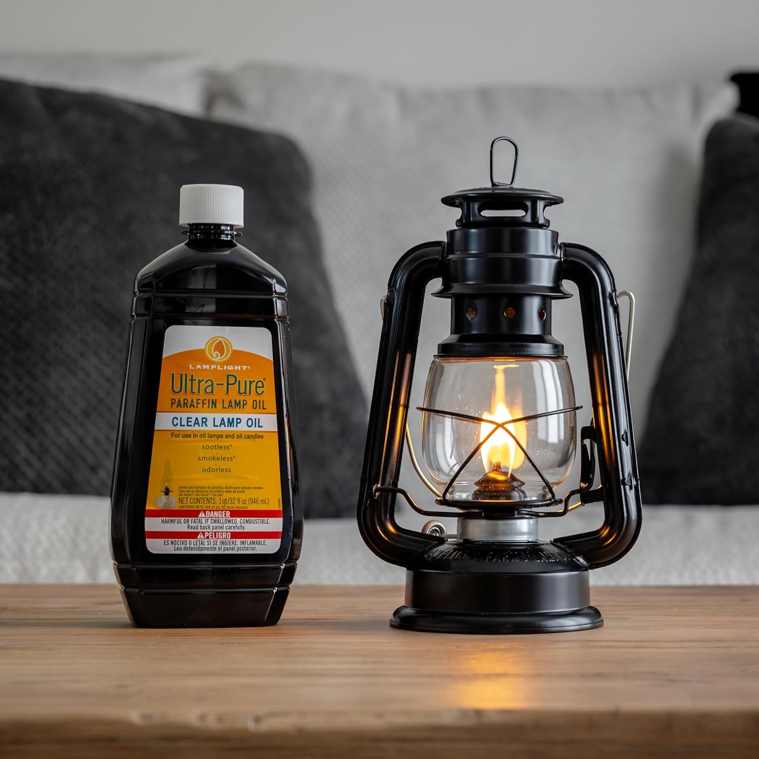 Lamplight Ultra-Pure Lamp Oil, Clear, 32 Ounces (60009)