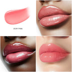 Dolly Beauty Hi-Gloss Lips - Non-Sticky Lip Gloss - Moisturizing for Everyday Use - Pocket Friendly, Blendable & Layerable - Vegan & Vitamin E-Enriched - Very Pink