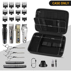Boobowl Hard Travel Case For Hair Clippers, Hair Cutting Barber Supplies Organizer Bag, Trimmer Storage Holder For Ufree/For Wahl/For Andis Men Razor Guard Grooming Kits -Black