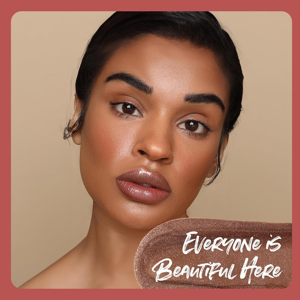 The Lip Bar Vegan Lip Kit, with Straight Livin' Lip Liner, Naturalista Liquid Matte Lipstick, and Extra Non-Sticky Lip Gloss, 3 pieces