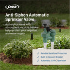 1-Pack Orbit 57623 3/4" Fpt 100 Series Anti-Siphon Automatic Sprinkler Valve With Flow Control