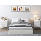 9 Inch High Profile Box Spring, Sturdy Metal Frame Mattress Foundation, Easy Assembly, Quiet & Noise-Free, Queen Size