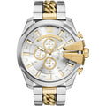 Diesel Mega Chief Watch For Men, Chronograph Two-Tone Stainless Steel Men'S Watch
