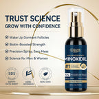5% Minoxidil Hair Growth For Men And Women: Regrowth Topical Solution For Beard Spray Kit - Extra Strength Treatment With Minoxidil And Biotin For Hair Loss & Thinning (2 Fl Oz, Spray 2Pcs)