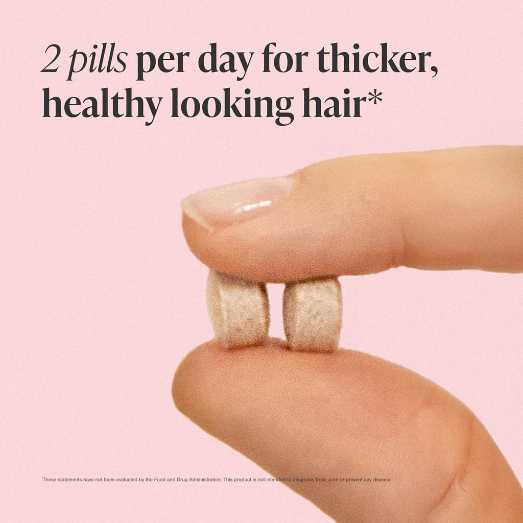 Viviscal Hair Growth Supplements for Women, Thicker Fuller Hair Support for Thinning Hair and Hair Loss, with Biotin and Marine Collagen, Drug-Free, 180 Tablets, 90-Day Supply