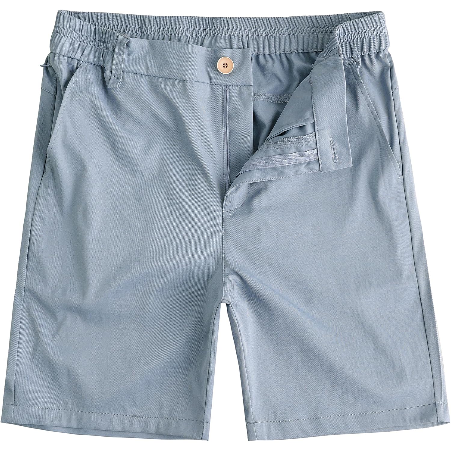 Jotook Mens Casual Shorts 7 Inch Lightweight Golf Shorts Summer Quick Dry Elastic Waist Hiking Short With Pockets