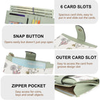 Small Wallet For Women Rfid Blocking Tassle Bifold Slim Thin Leather Wallet Credit Card Holder Wallet Ladies Mini Wallet With Widened Zipper Pocket