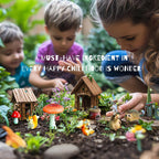 Fairy Garden Accessories, 7 Pieces Squirrel & Hedgehog Resin Figures With Acorn & Mushroom, Handmade Miniature Decor, Garden Miniatures And Home Decorations, Perfect Diy Gift