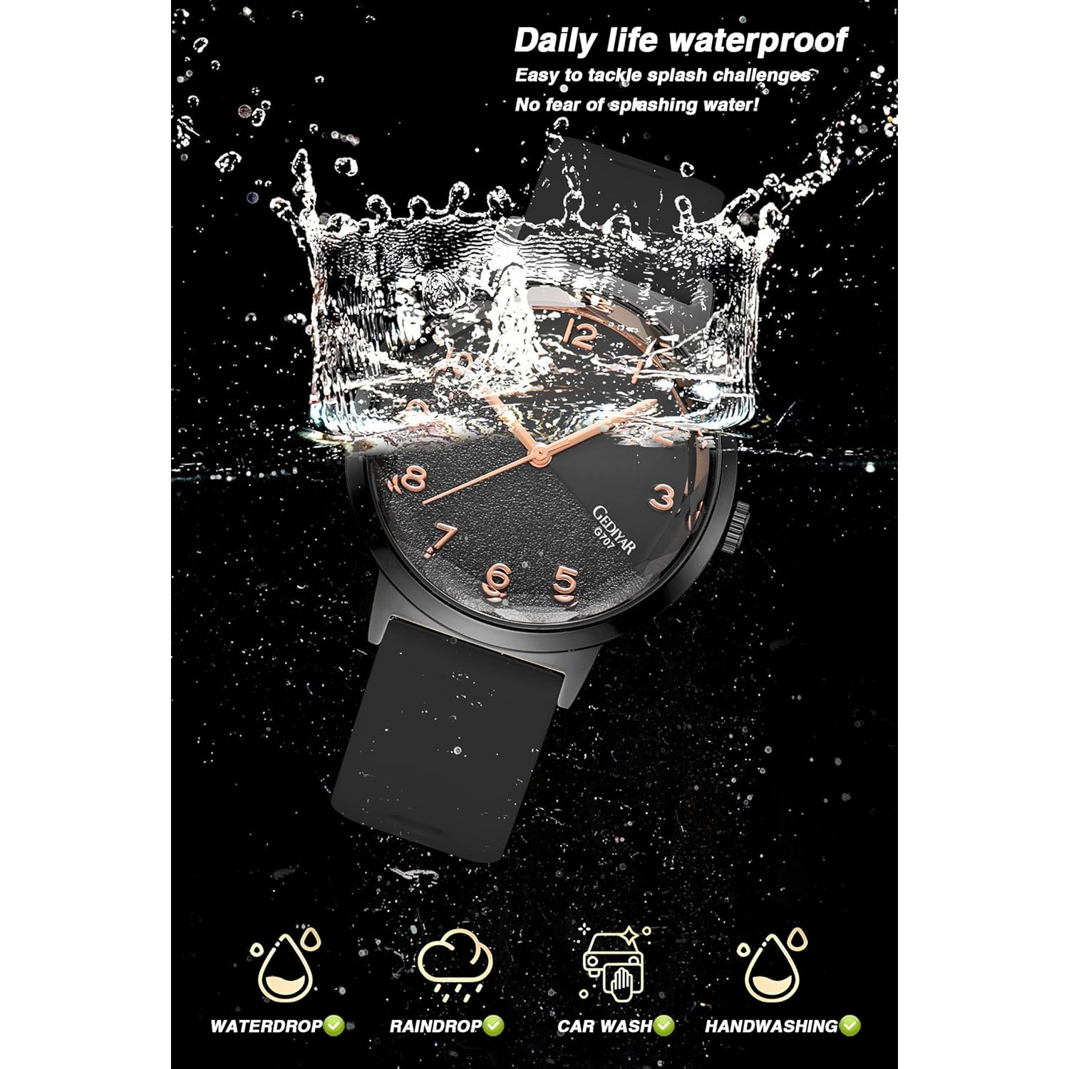 Women's Wrist Watch Easy to Read Sports Casual Waterproof Silicone Analog Quartz Timepiece Watch for Women Nurse Ladies Students