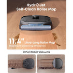 Eufy E25 Robot Vacuum And Mop Combo, 20,000 Pa, Hydrojet Roller Mop | Extendable Side Brush, Zero-Tangle Design, All-In-One Station, Ai Obstacle Avoidance, Edge-To-Corner Cleaning