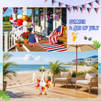 8 Set Porch Goose Outfits Holiday Goose Clothes - Valentine St. Patrick Easter Summer 4Th Of July Fall Halloween Christmas Lawn Porch Goose Clothing For Patio Yard Decor